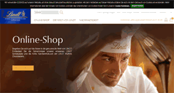 Desktop Screenshot of lindt.ch